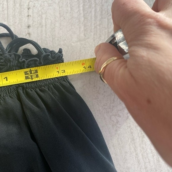 Dolce & Gabbana 00s Silk Lace Camisole strappy tube Chiffon Top whimsygoth S - Picture 13 of 15